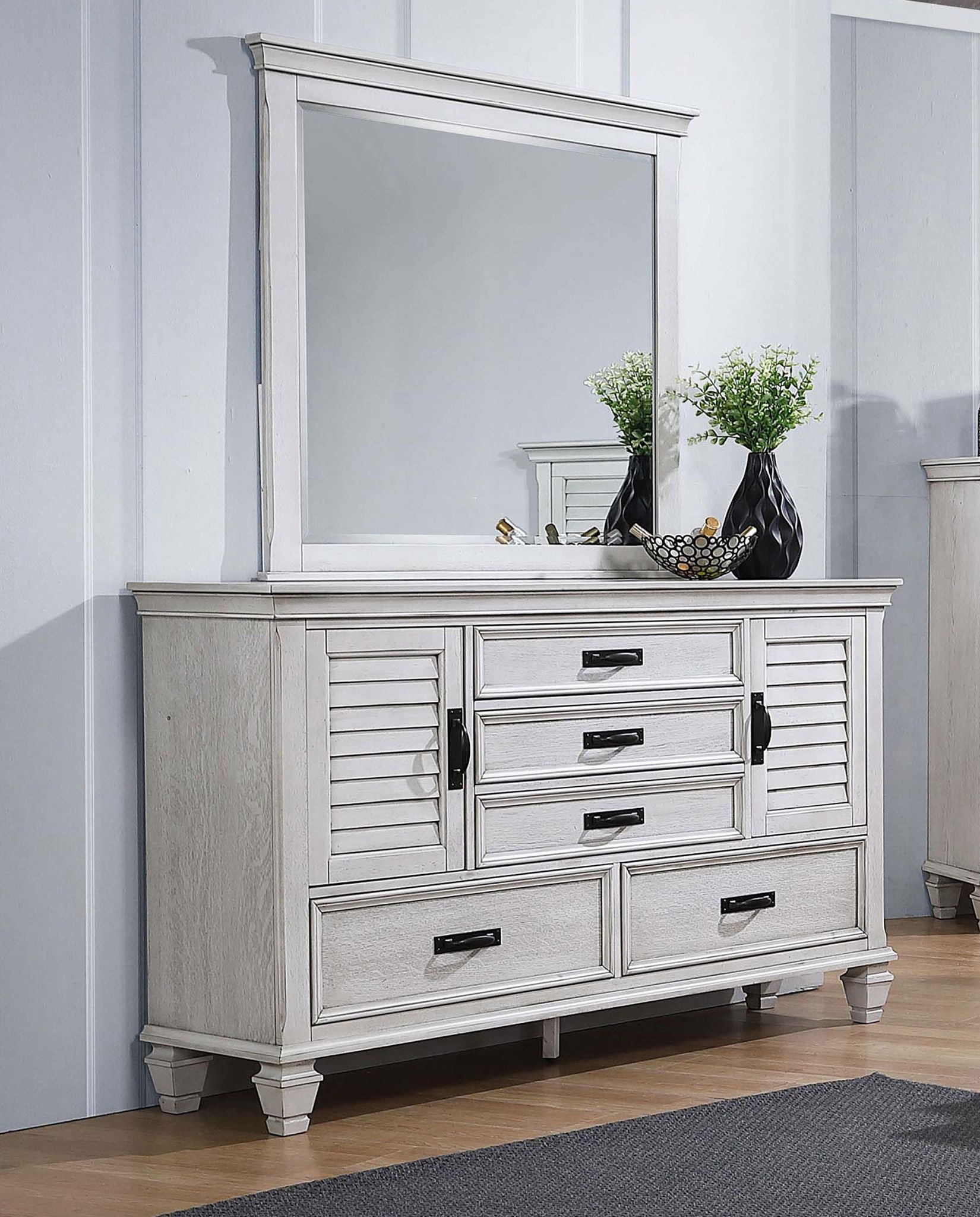 white and grey distressed dresser Antique White Distressed Dresser