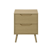 Accent Table With Storage Drawers - Natural