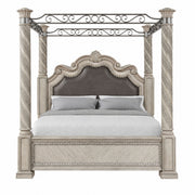 Panel Canopy King Bed - Gray