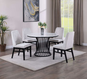 Hadley - 5 Piece Dining Room Set - White