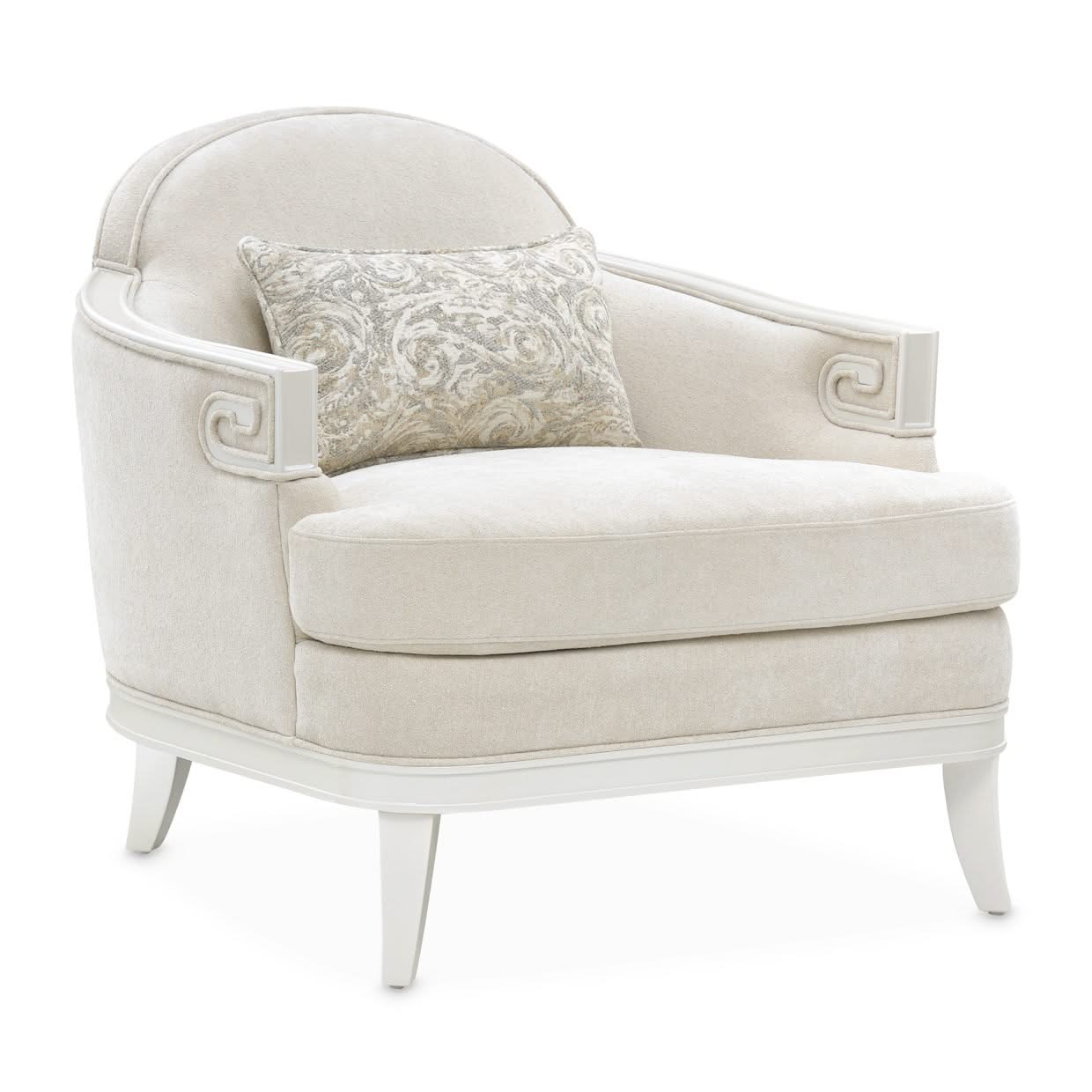 La Marisia - Chenille Matching Chair - Tranquil / Creamy Pearl