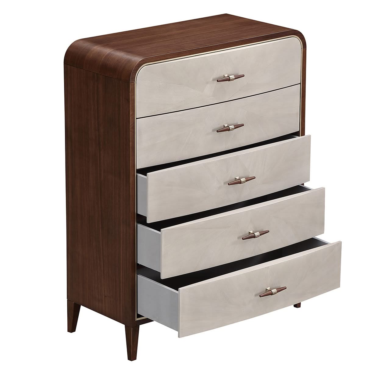 Houston - 5-Drawer Chest - Walnut