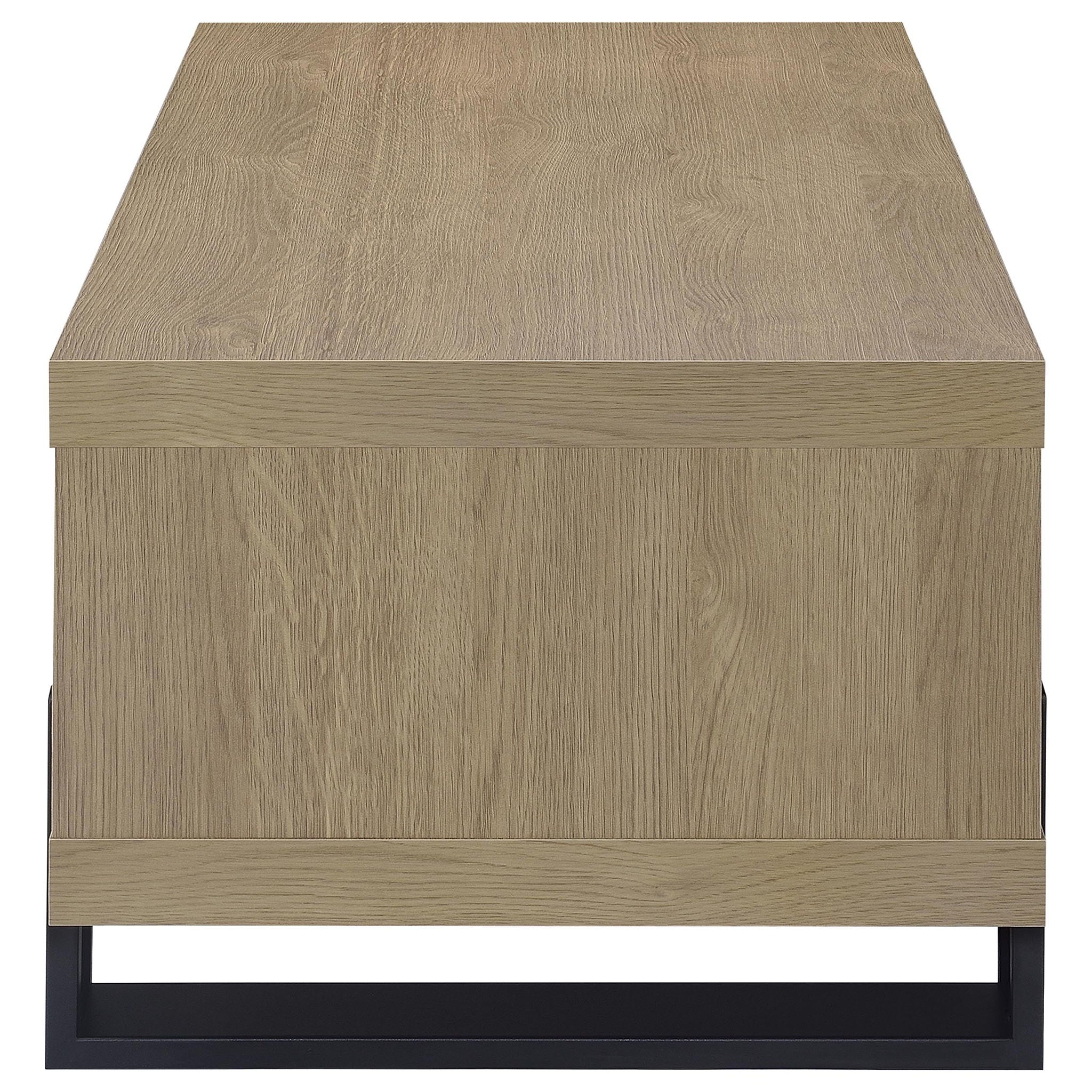 Dinard Engineered Wood Cocktail Coffee Table Latte