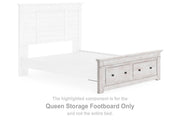 Makidern - Queen Storage Footboard - Whitewash