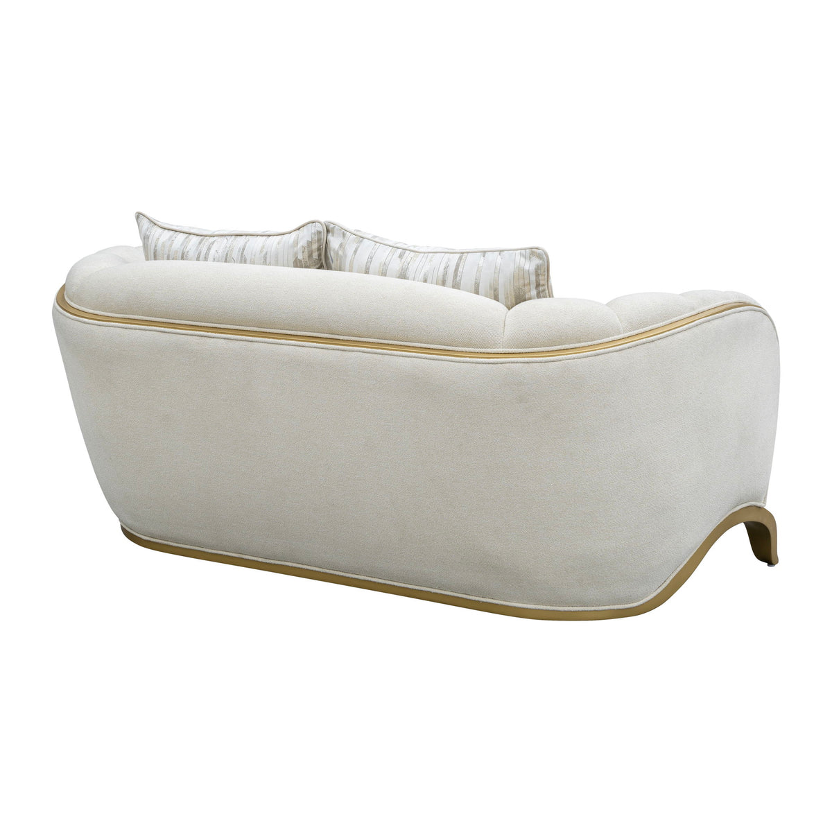 Scotts Square - Loveseat - Cornsilk / Light Champagne