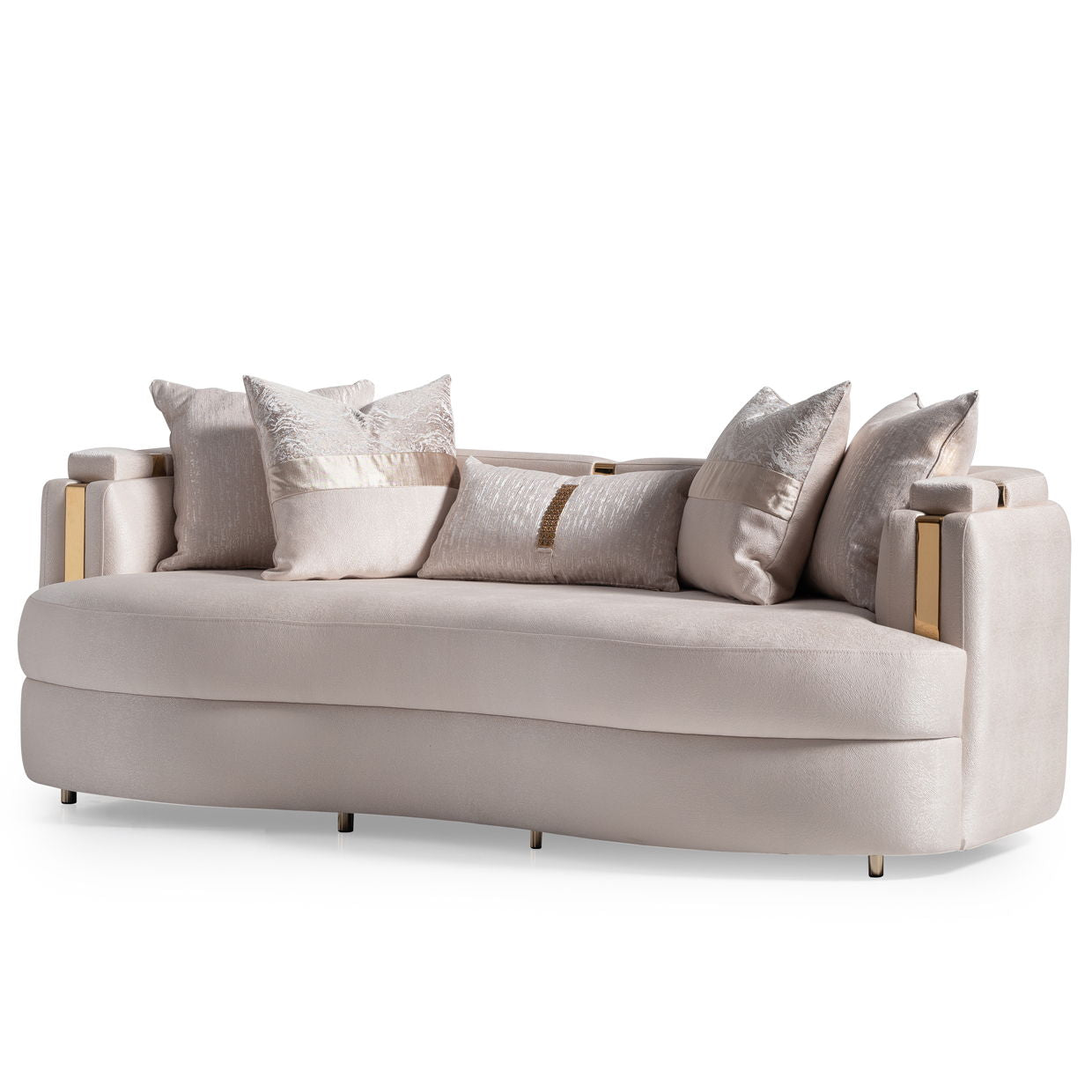 Carmela - Sofa - Almond / Gold
