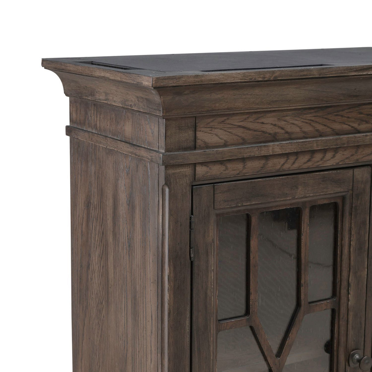 Paradise Valley - Executive Credenza Hutch - Saddle Brown