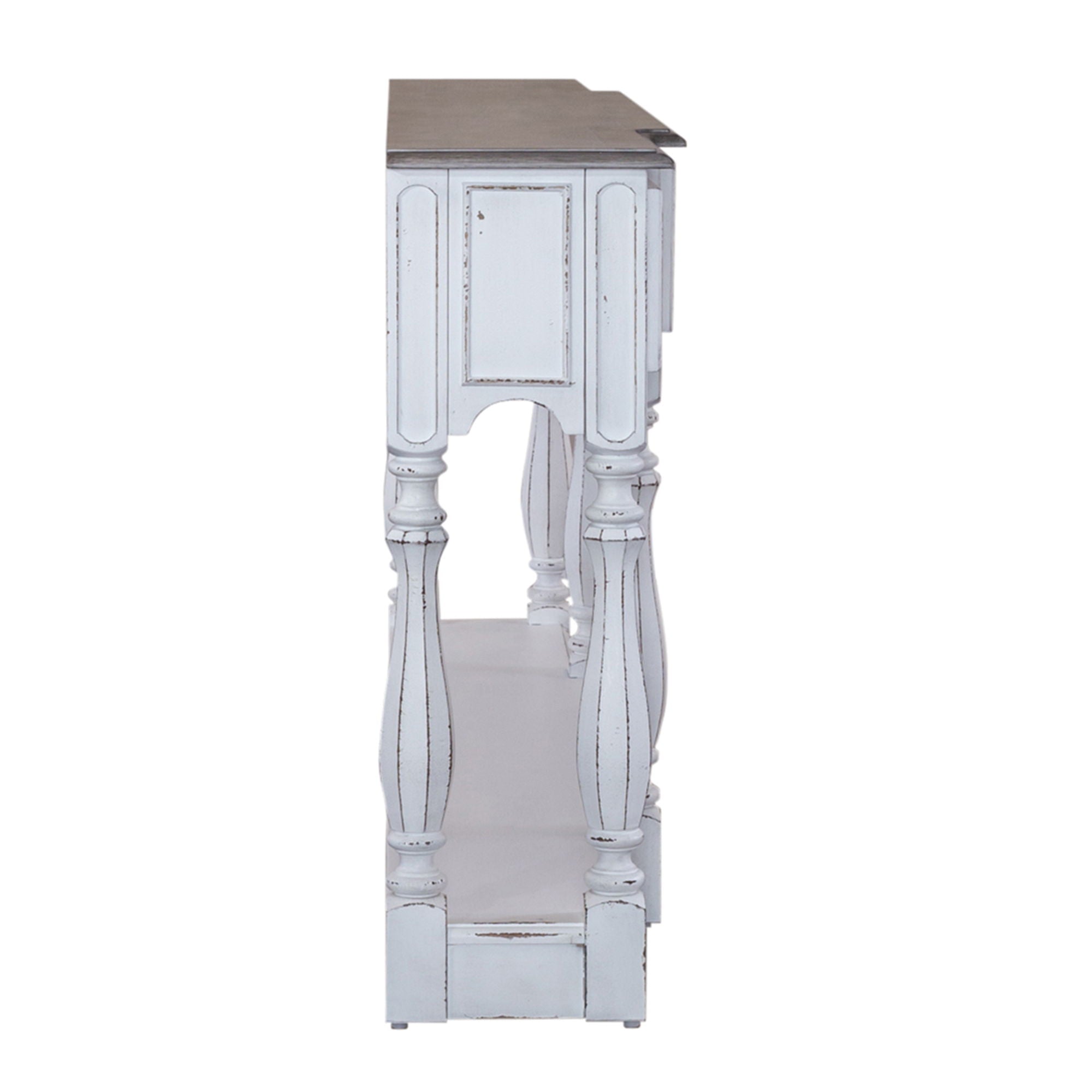 Magnolia Manor - 3 Drawer Hall Console Table - Antique White