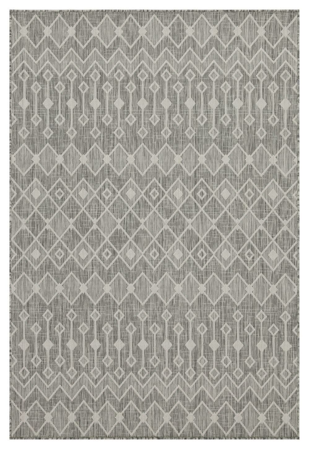 Sunshine - 5'3" X 7'3" Indoor & Outdoor Area Rug Polypropylene - Silver