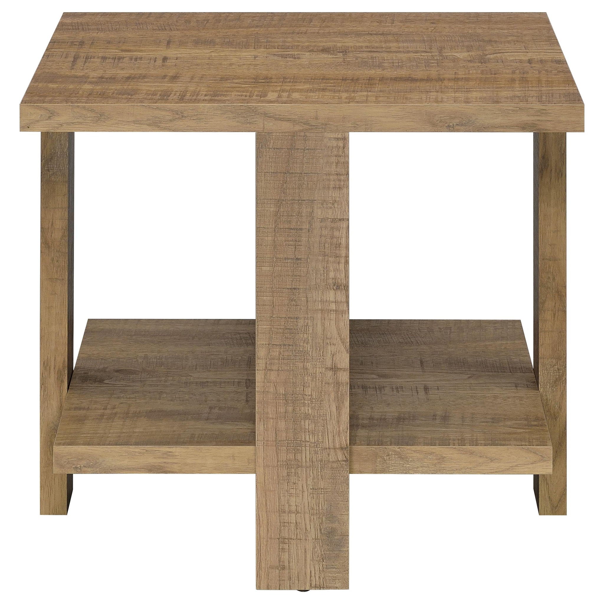 Dawn 3-piece Round Coffee and End Table Set Mango Brown