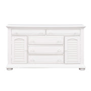 Summer House - 2 Door 5 Drawer Dresser - Oyster White