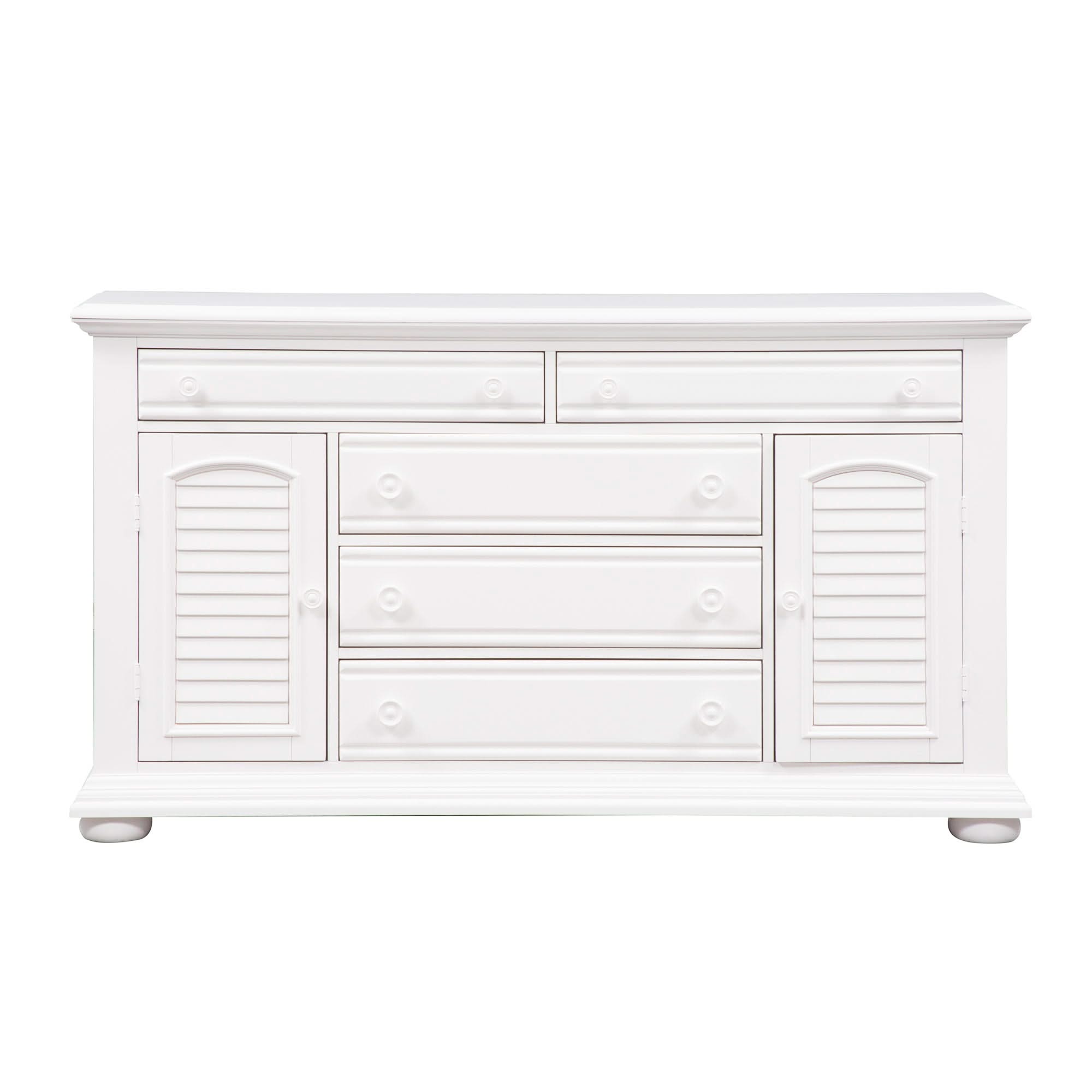 Summer House - 2 Door 5 Drawer Dresser - Oyster White