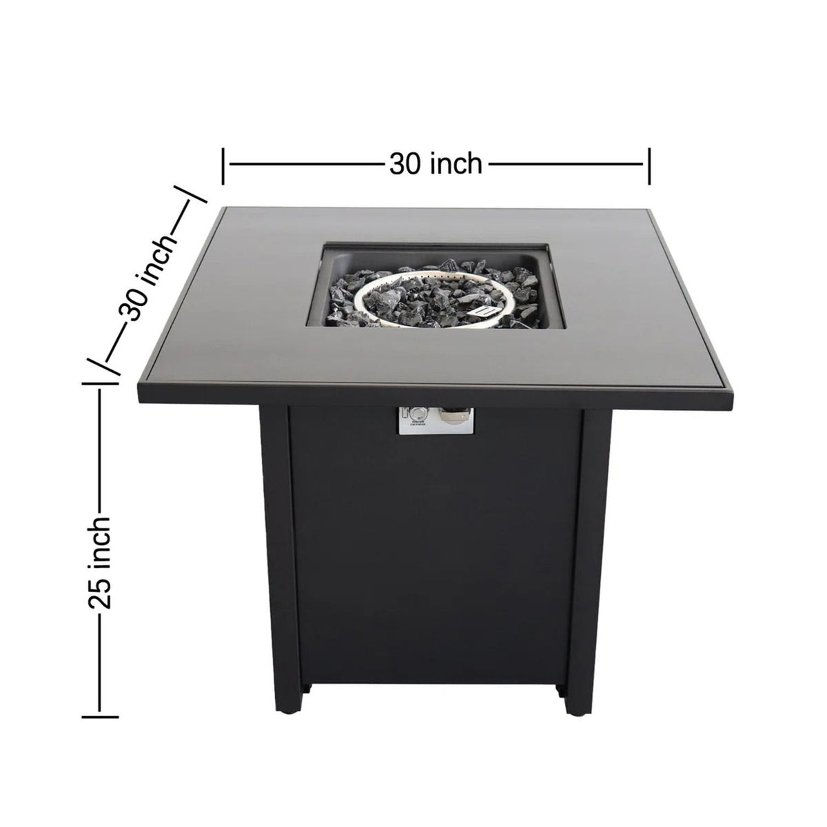 Powdercoated Fire Pit With Top