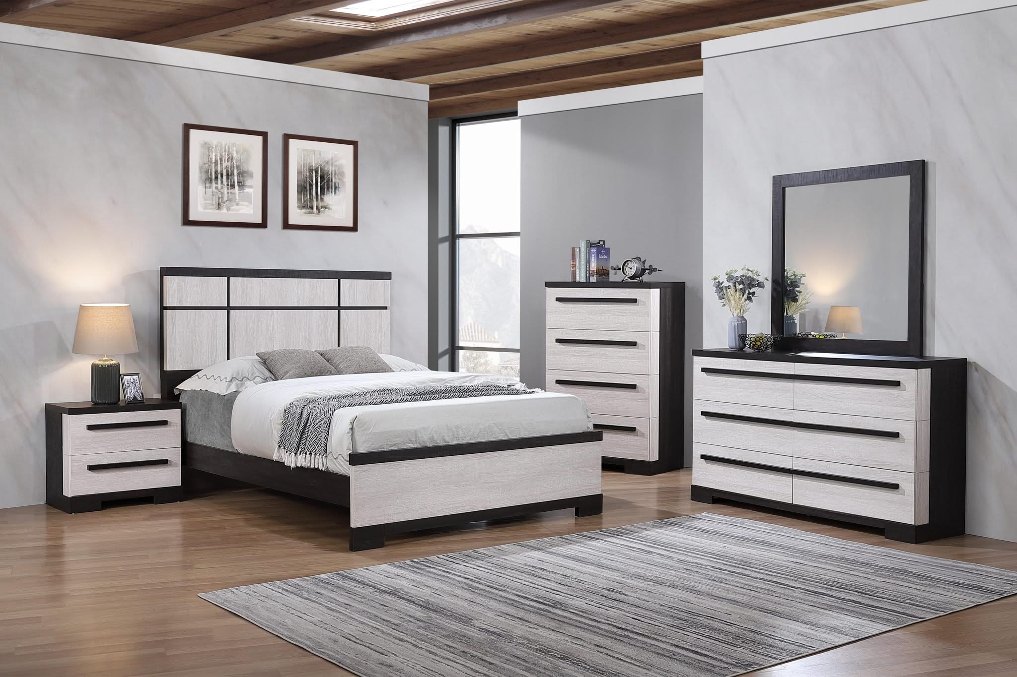 Remington - Nightstand - Black & White