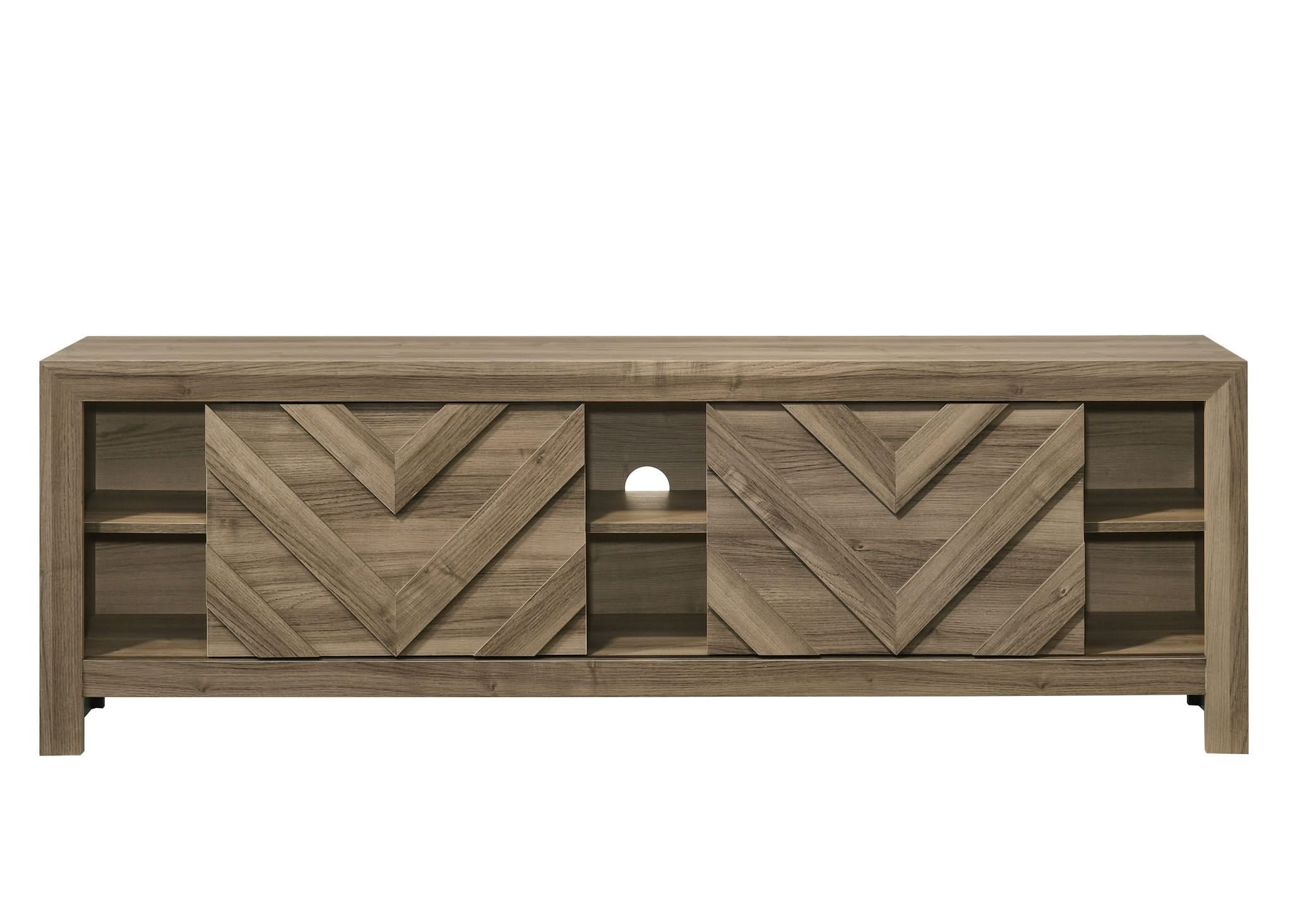 Valor - TV Stand - Light Brown