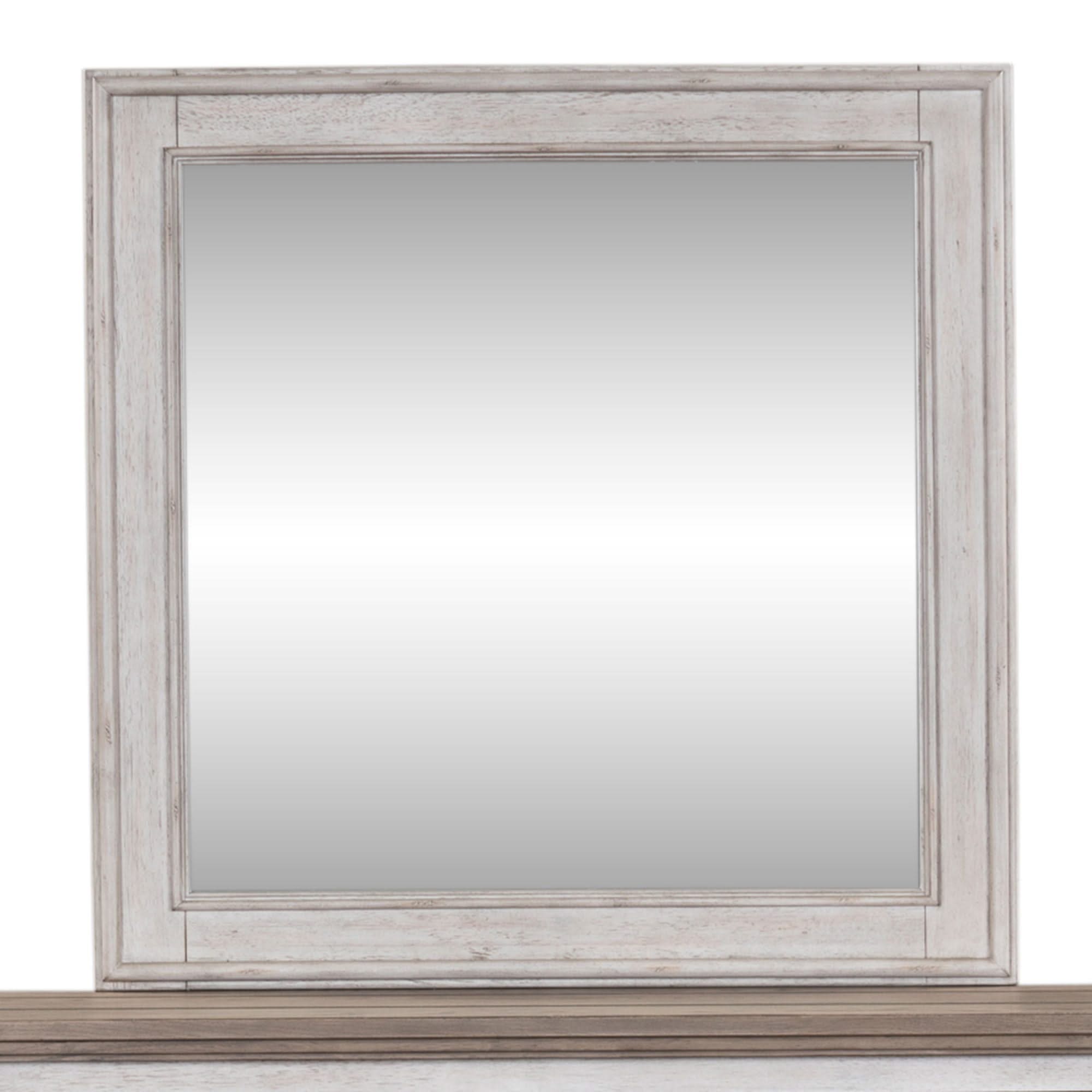 Heartland - Landscape Mirror - Antique White / Tobacco Tops