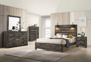 Carter - Full 5 Piece Bedroom Set - Brown