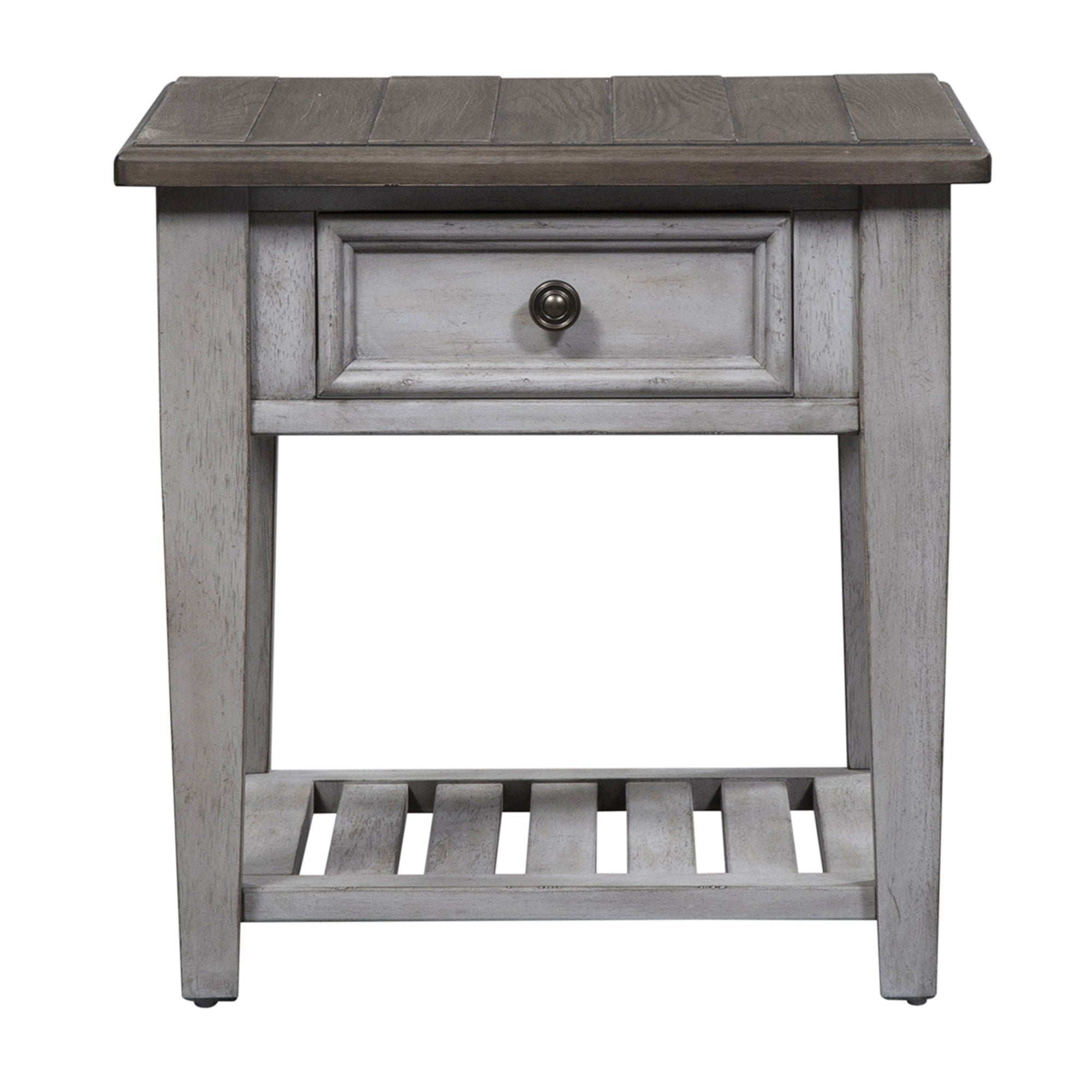 Heartland - 3 Piece Table Set - Antique White / Tobacco Tops