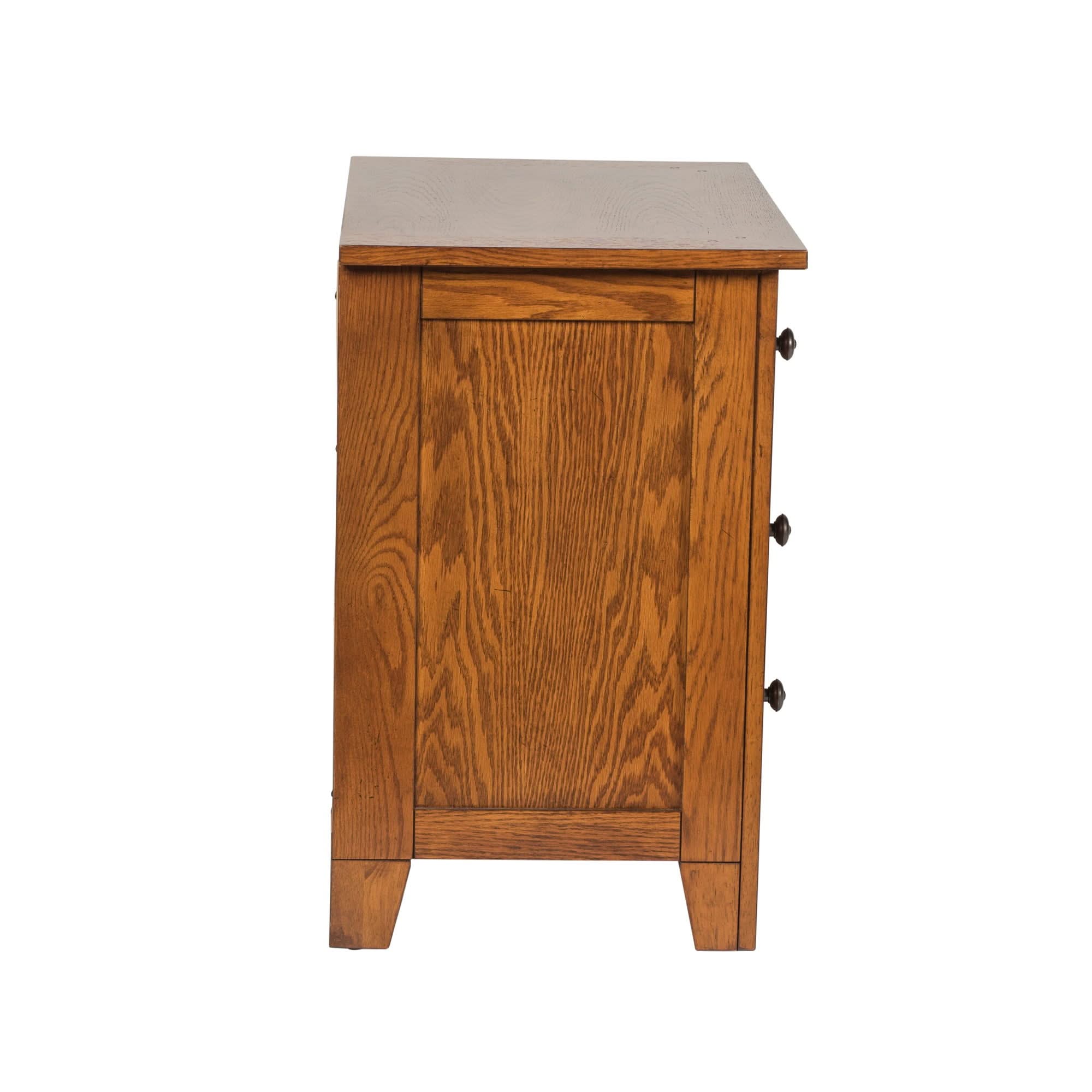 Grandpas Cabin - Nightstand - Aged Oak