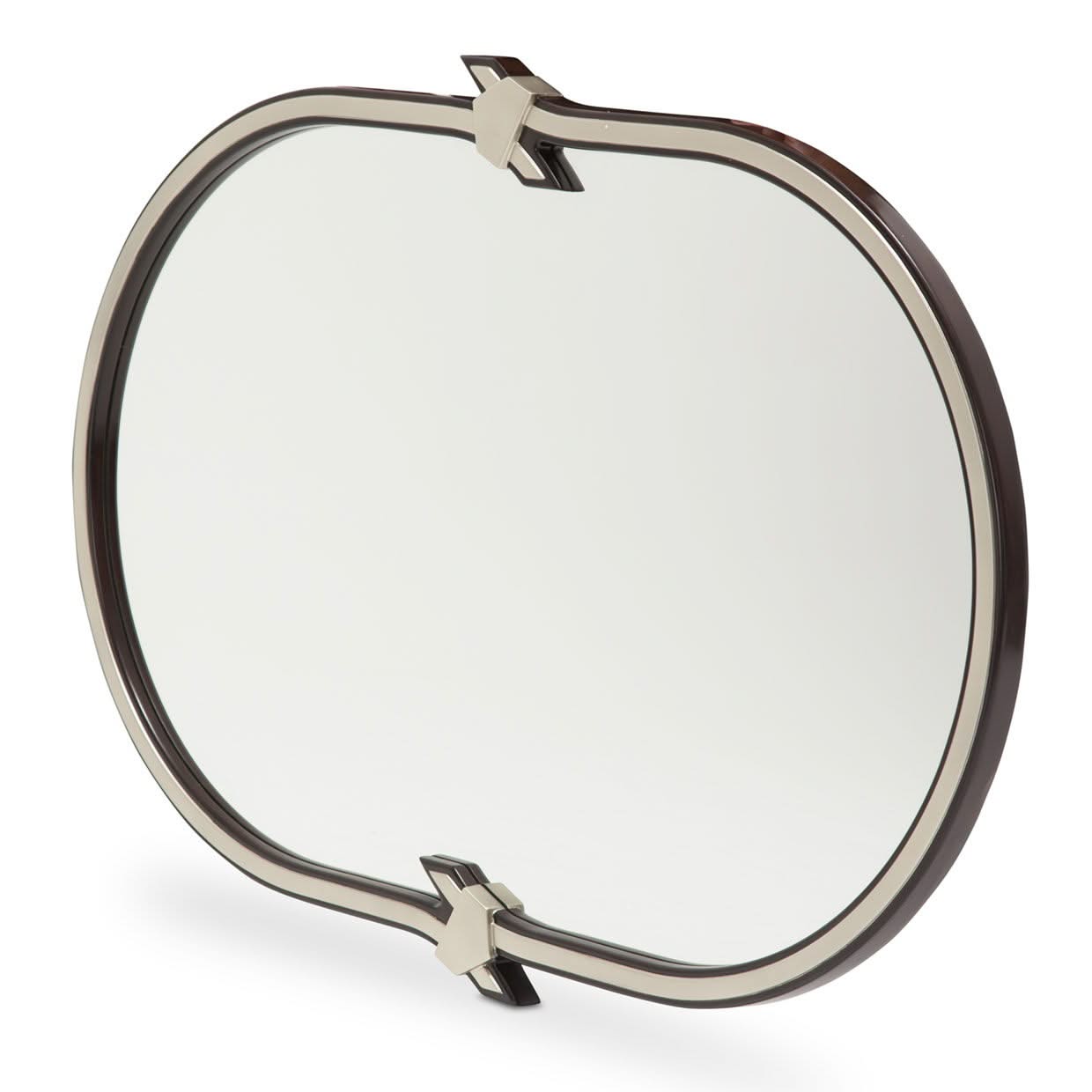 Paris Chic - Wall Mirror - Espresso Brown