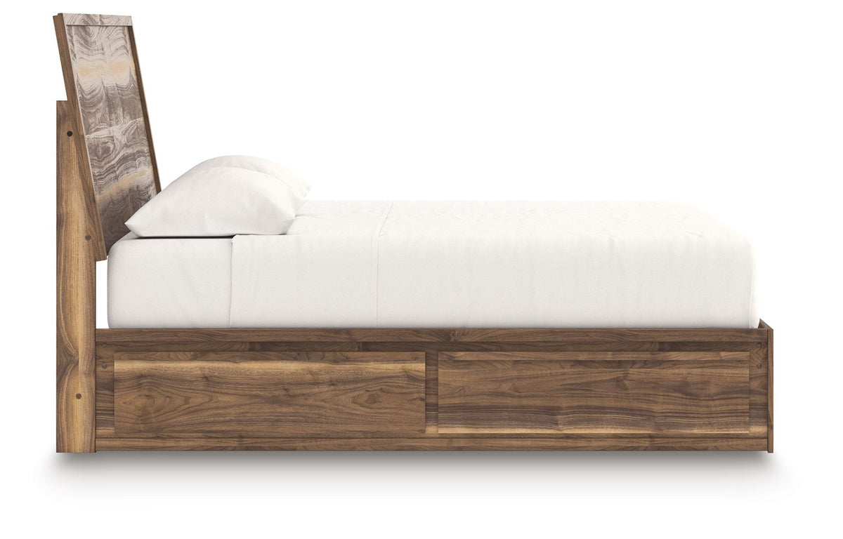 Chirason - Panel Bed With Storage