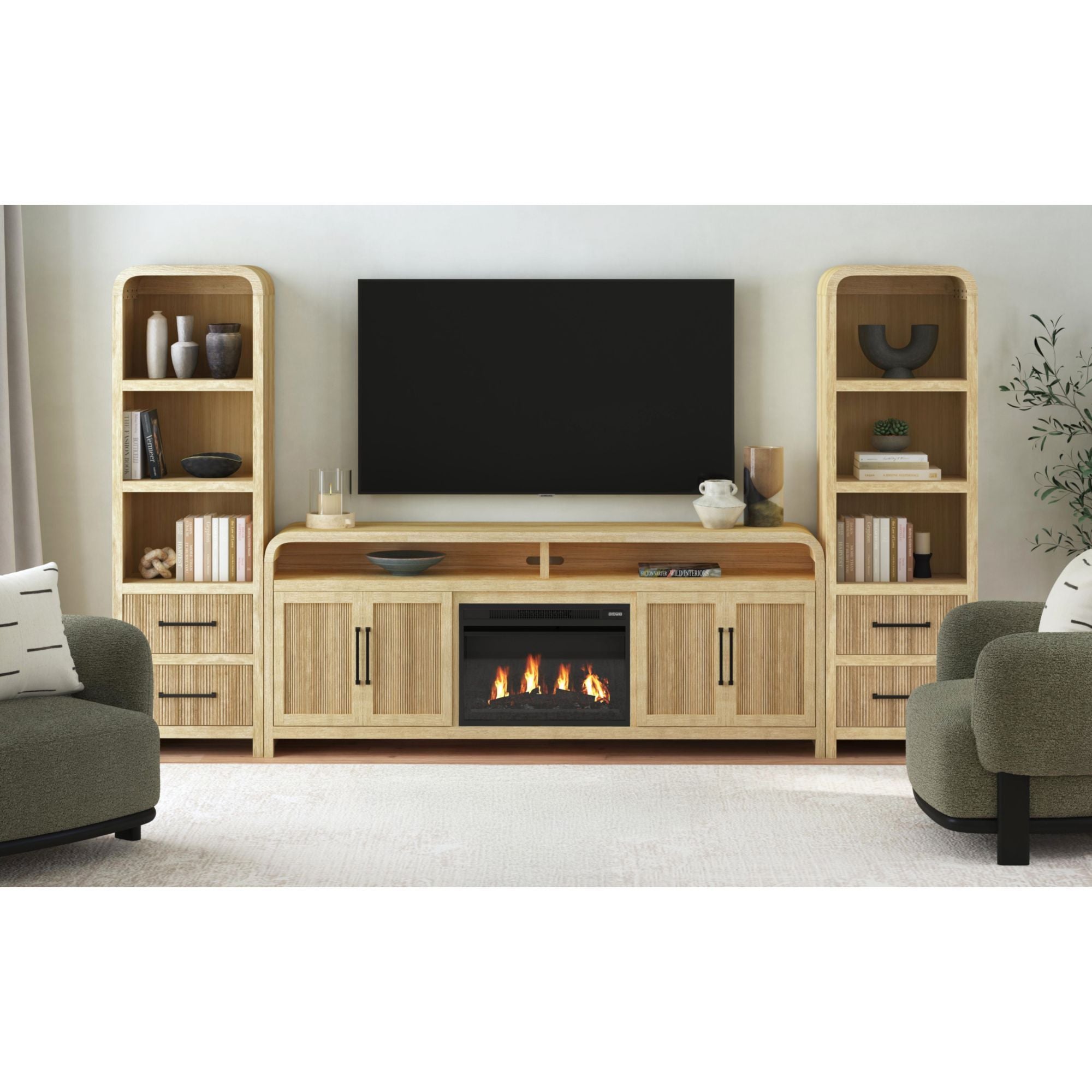 Ridgemont - 4 Piece Entertainment Unit With 82" TV Console