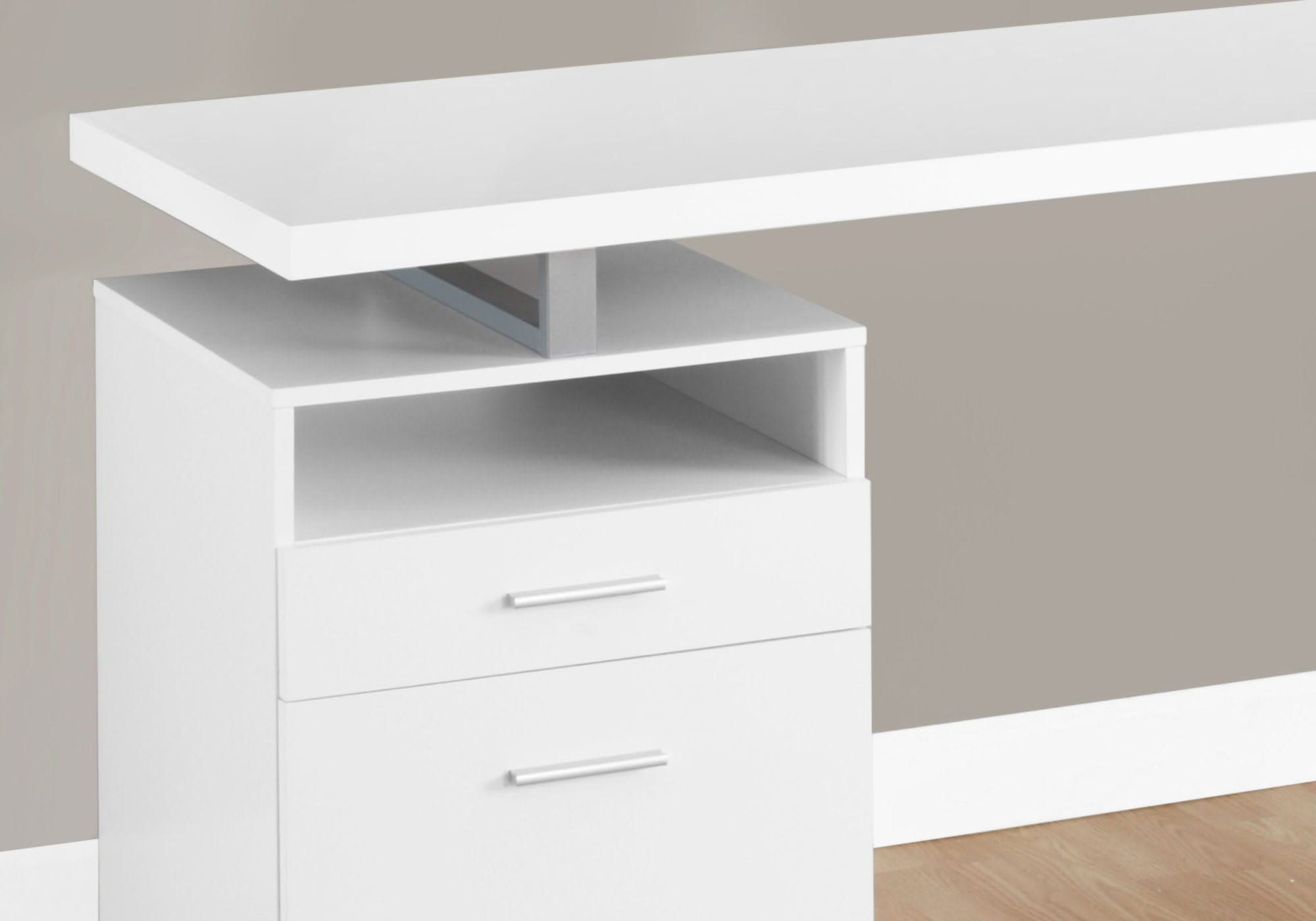 Computer Desk For Home Office, Laptop, Left Right Set - Up, Storage Drawers, Contemporary & Modern