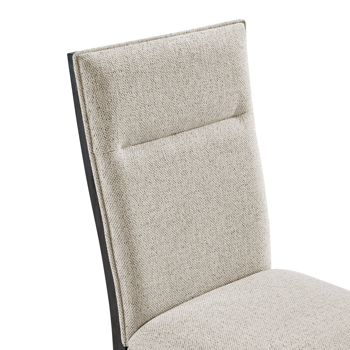 Axel - Fabric Dining Chair (Set of 2) - Light Gray / Espresso