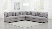 Cambria 5-piece Upholstered Modular Sectional Sofa Grey