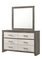 Rhett - Dresser & Mirror - Chalk / Gray