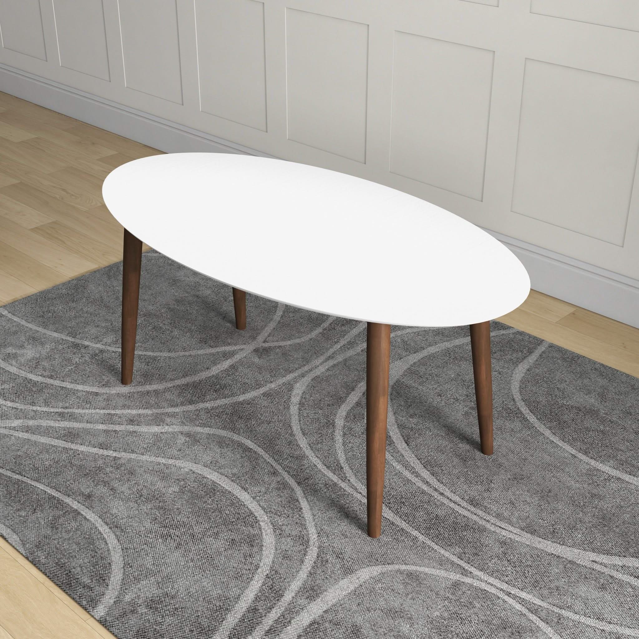 Ada - Mid-Century Modern Style Oval Dining Table