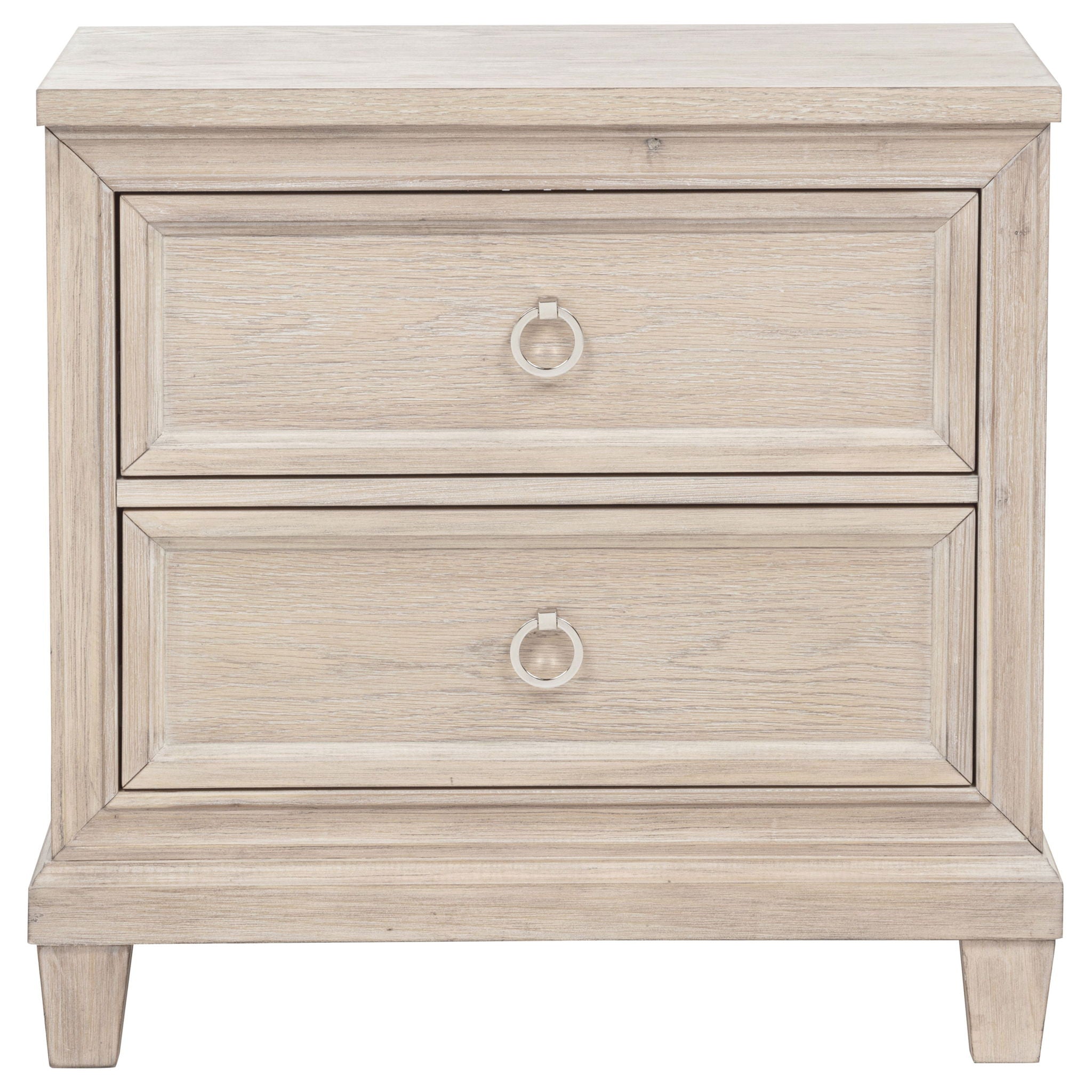 Pembroke 2-drawer Nightstand Bedside Table Washed Oak