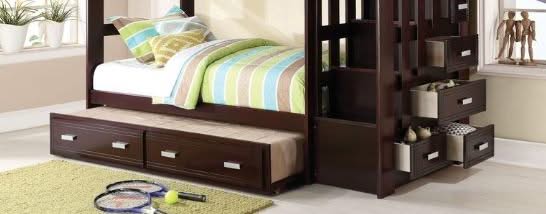 Allentown - Twin / Twin Bunk Bed With Trundle Storage - Espresso
