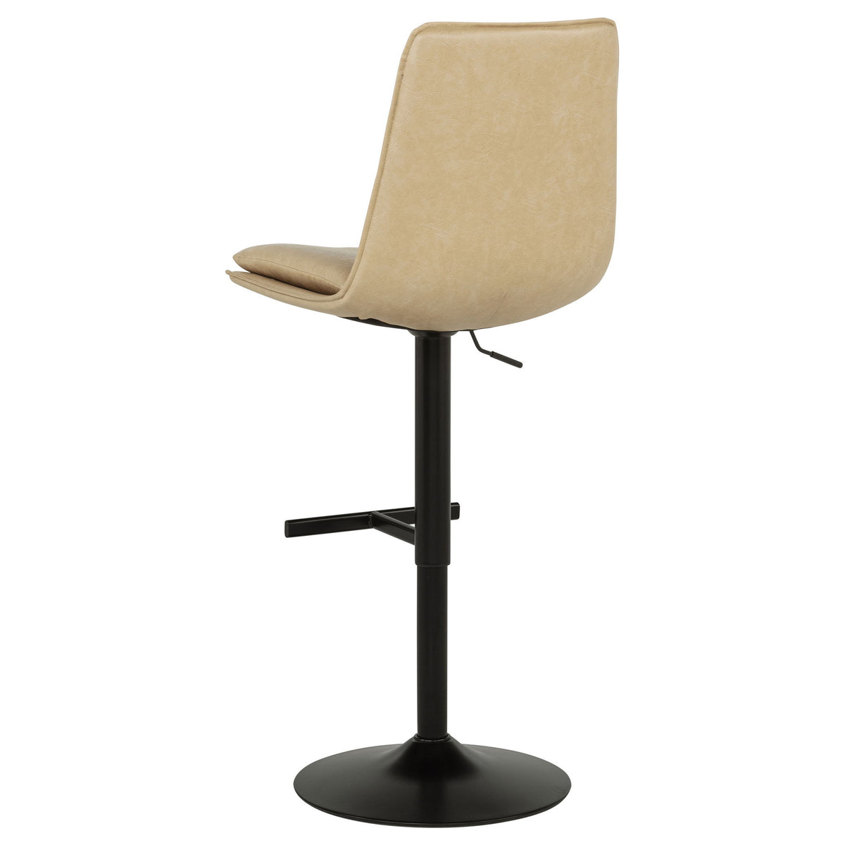 Eldridge Faux Leather Upholstered Adjustable Bar Stool Tan