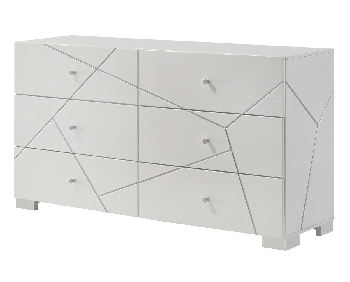 Ayla - King 5 Piece Bedroom Set - White