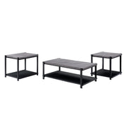 Linea - 3 Piece Occasional Set (1 Coffee & 2 End Tables) - Dark Gray