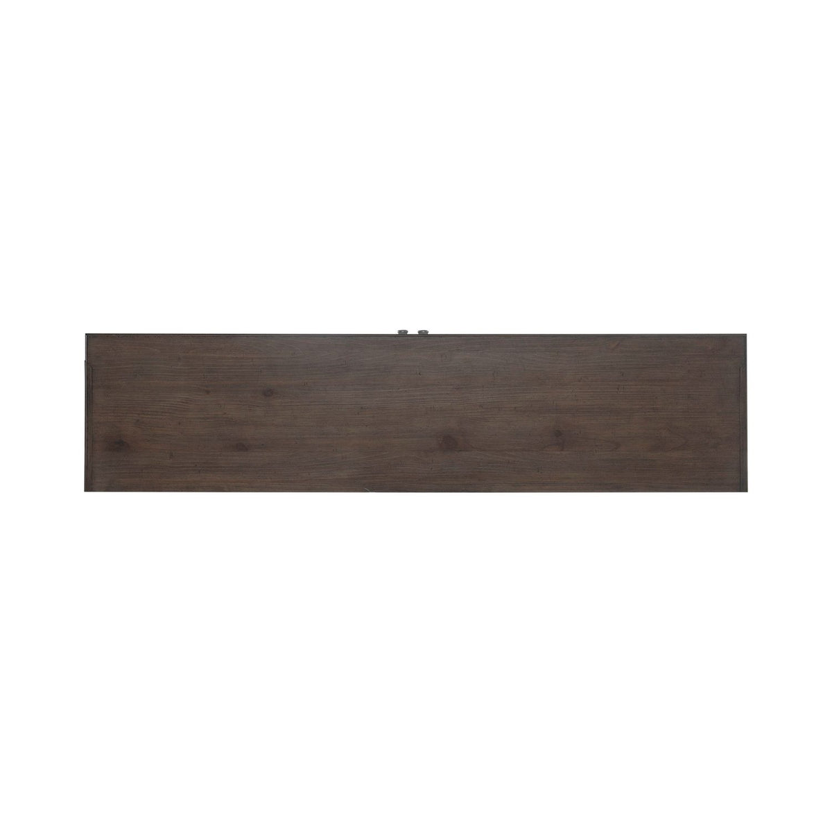 River Place - 75" Entertainment Console - Riverstone White & Tobacco