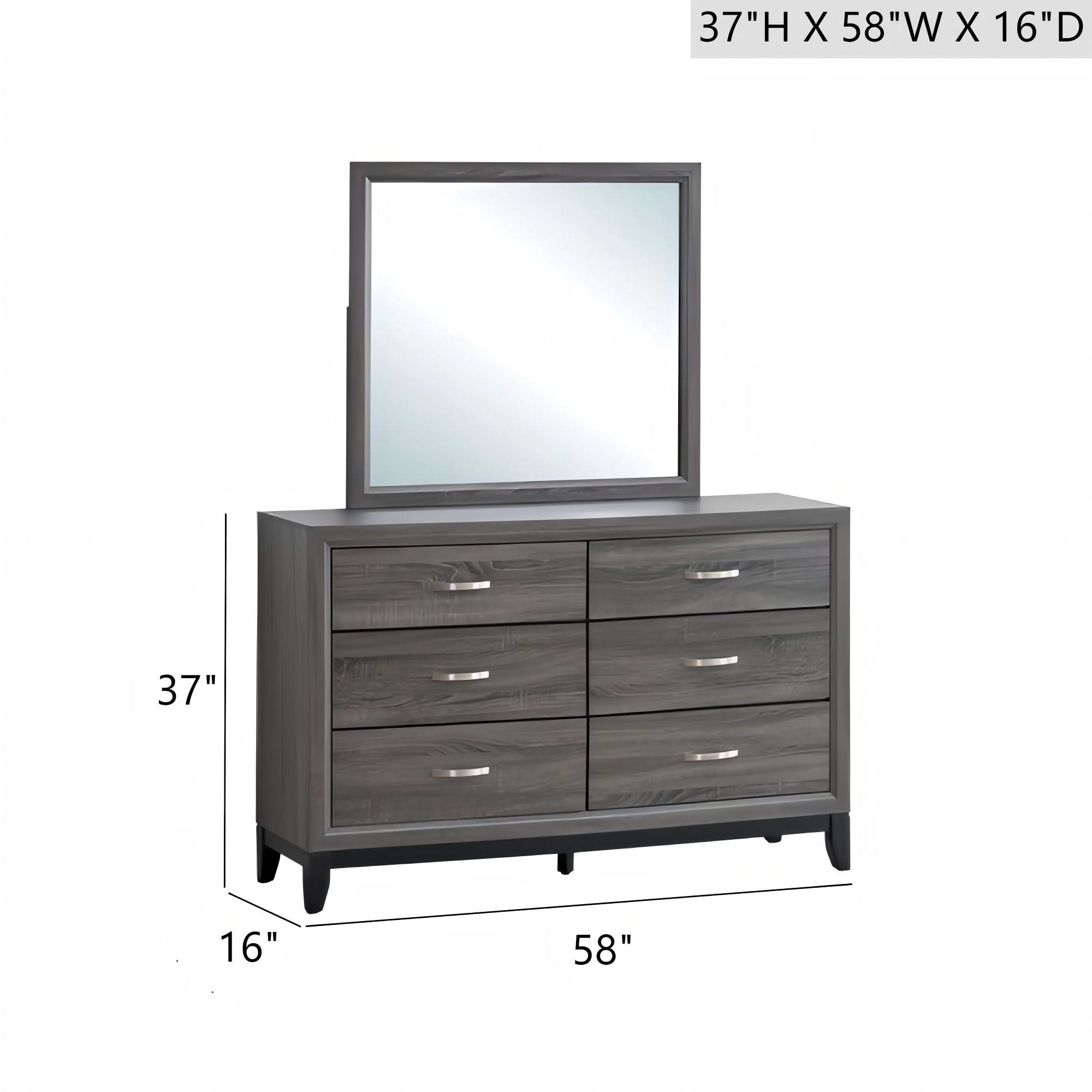 Glasgow - Dresser With 6 Drawers