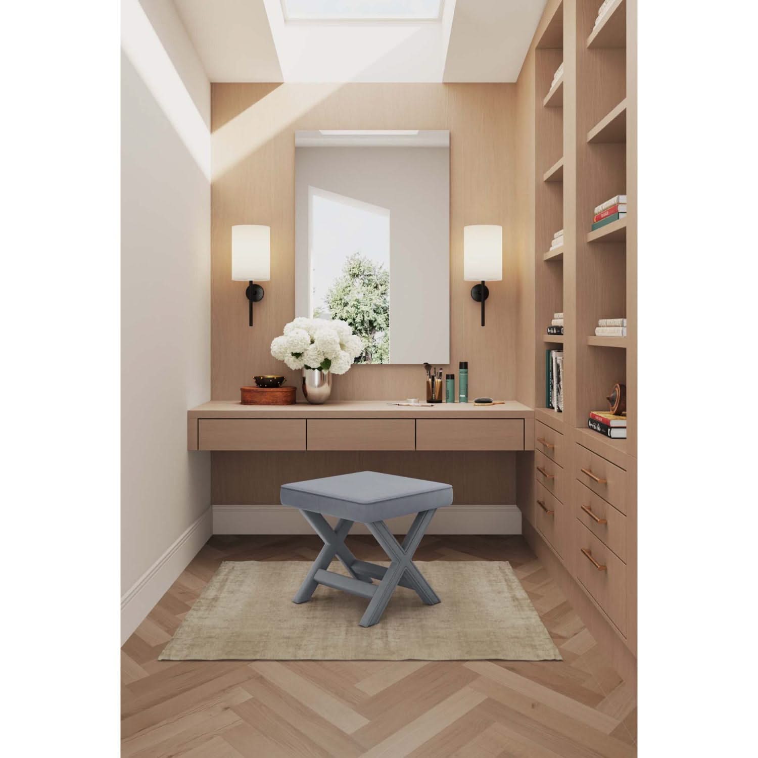 Abigail - Accent Bench With Piped Cushion