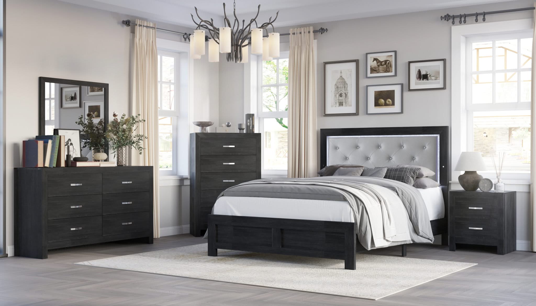 Jaylen - King Bed In One Box - Black