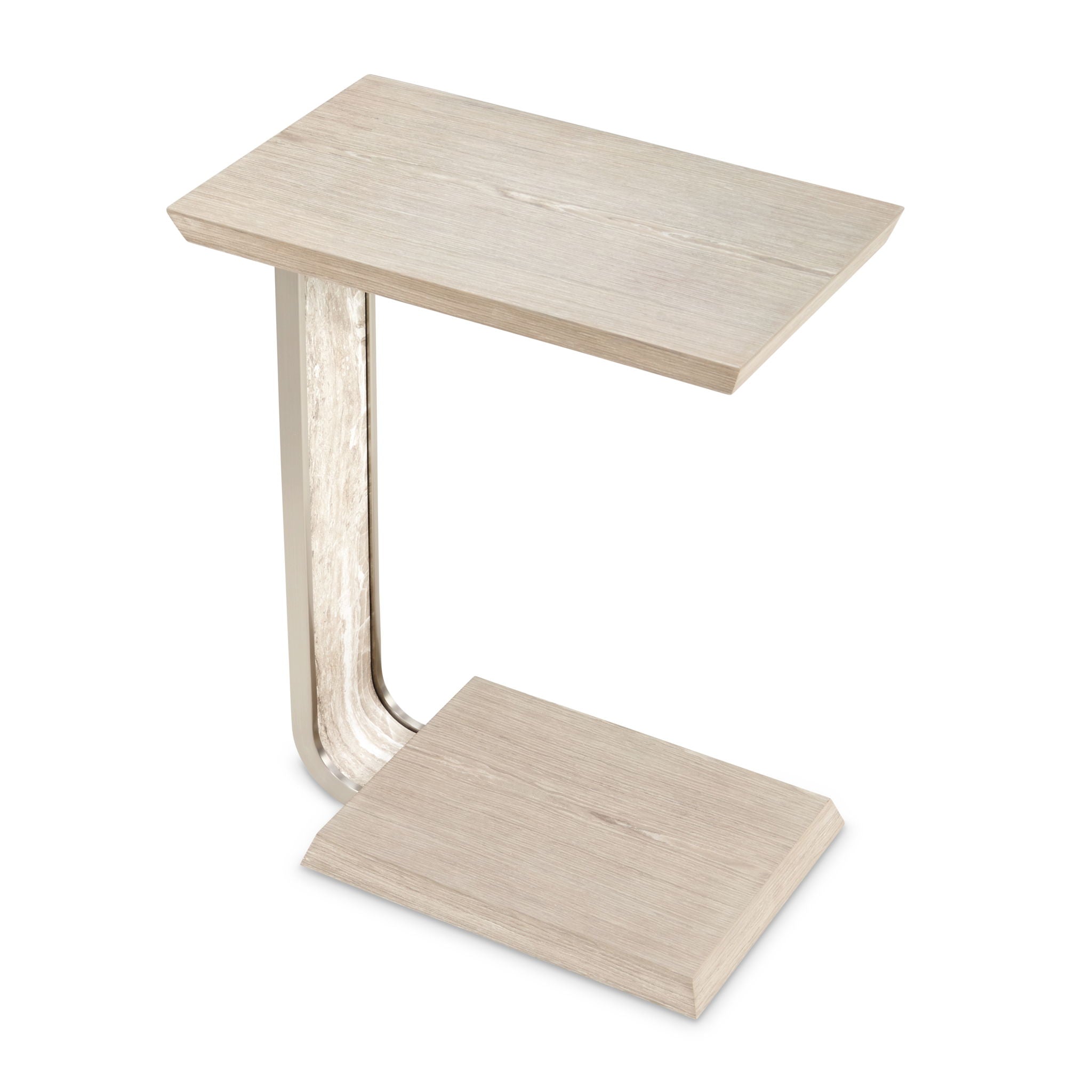 Lotus Bay - C-Shaped Accent Table - Sand