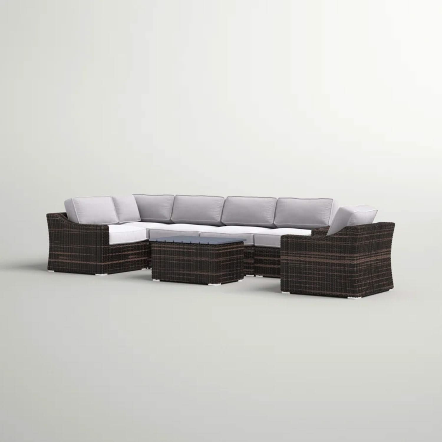 Stylish Sofa Seating Group With Cushions Perfect For Outdoor Gatherings