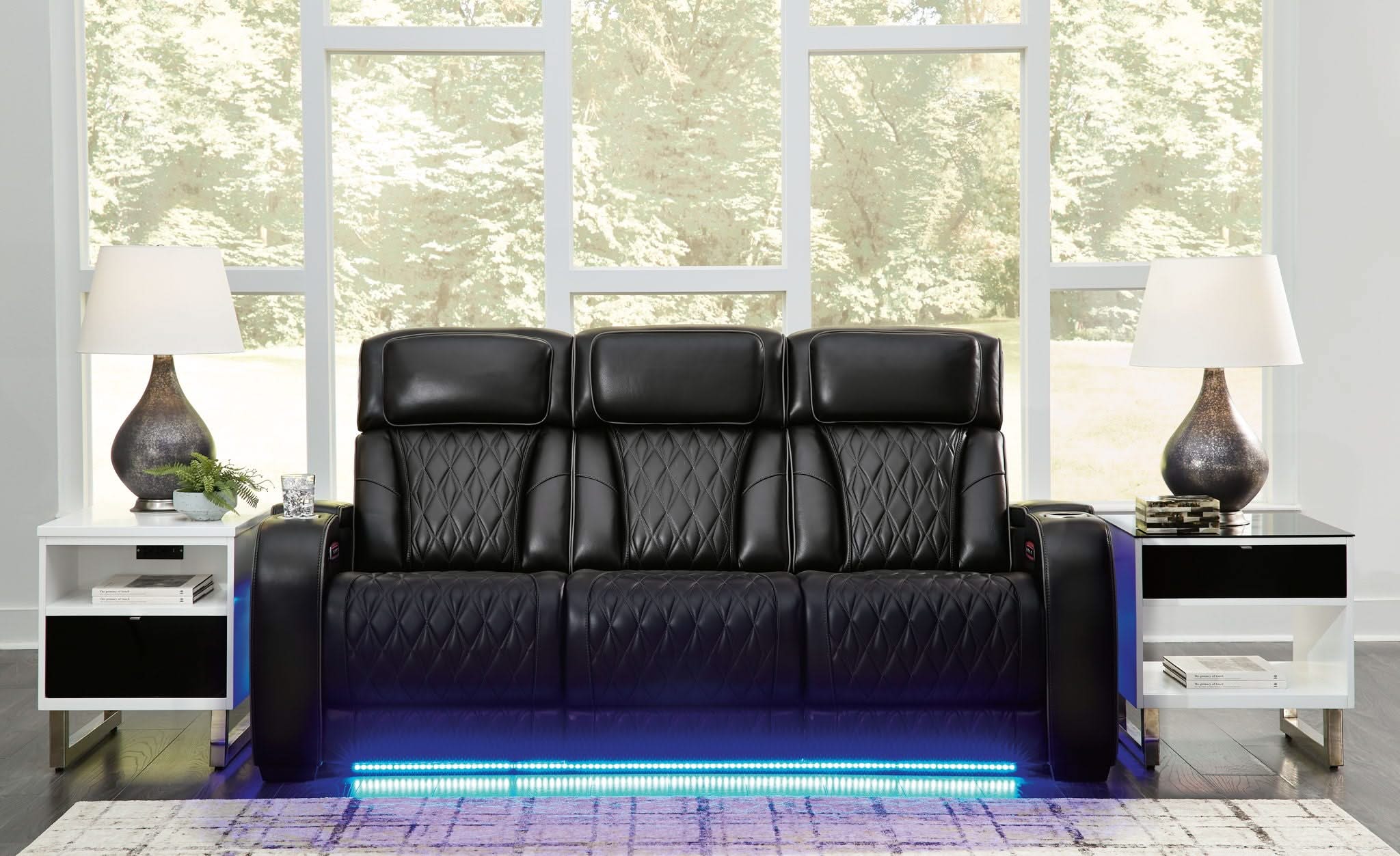 Boyington - 2 Pc. - Power Reclining Sofa And Loveseat - Black