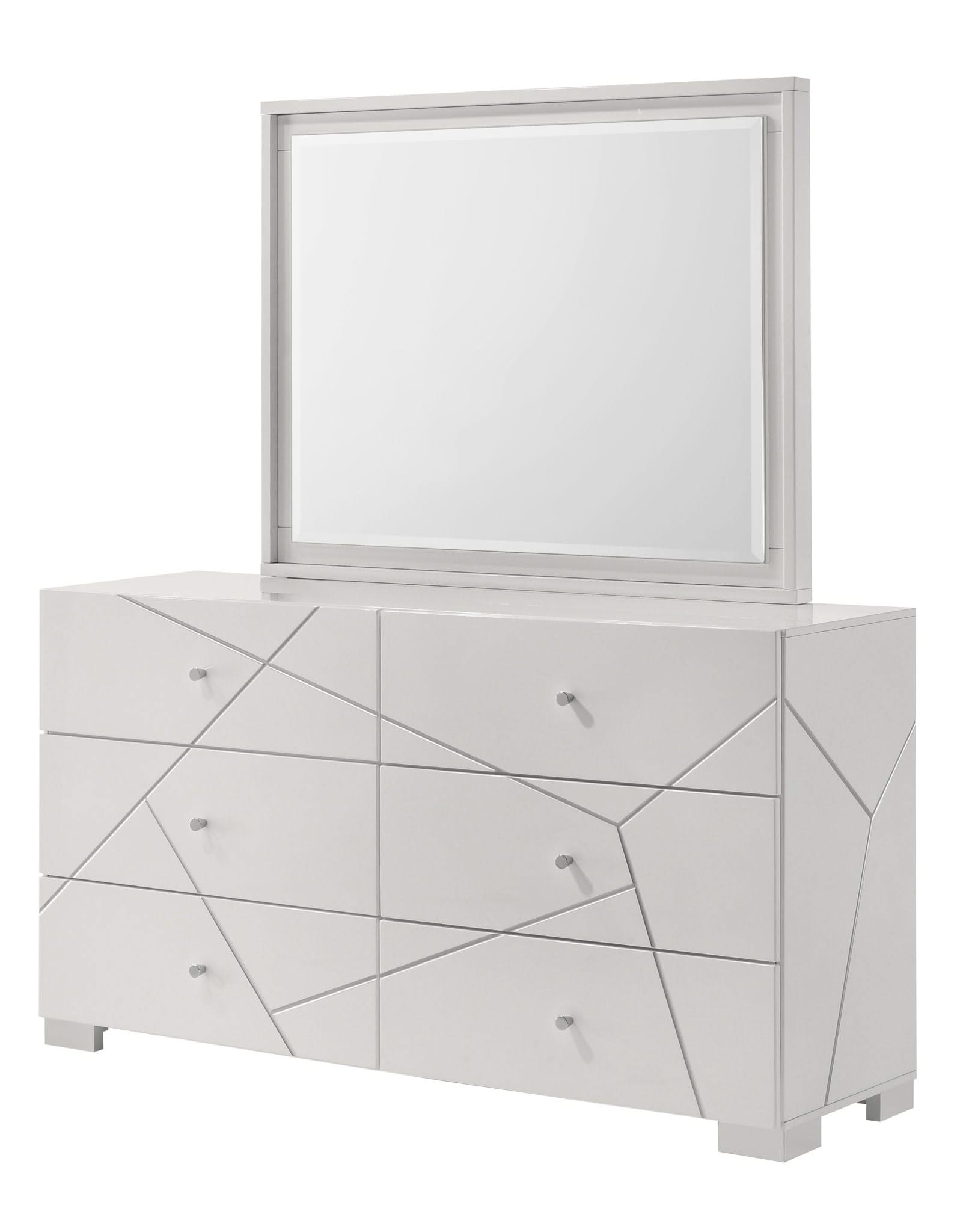 Ayla - Dresser & Mirror - White