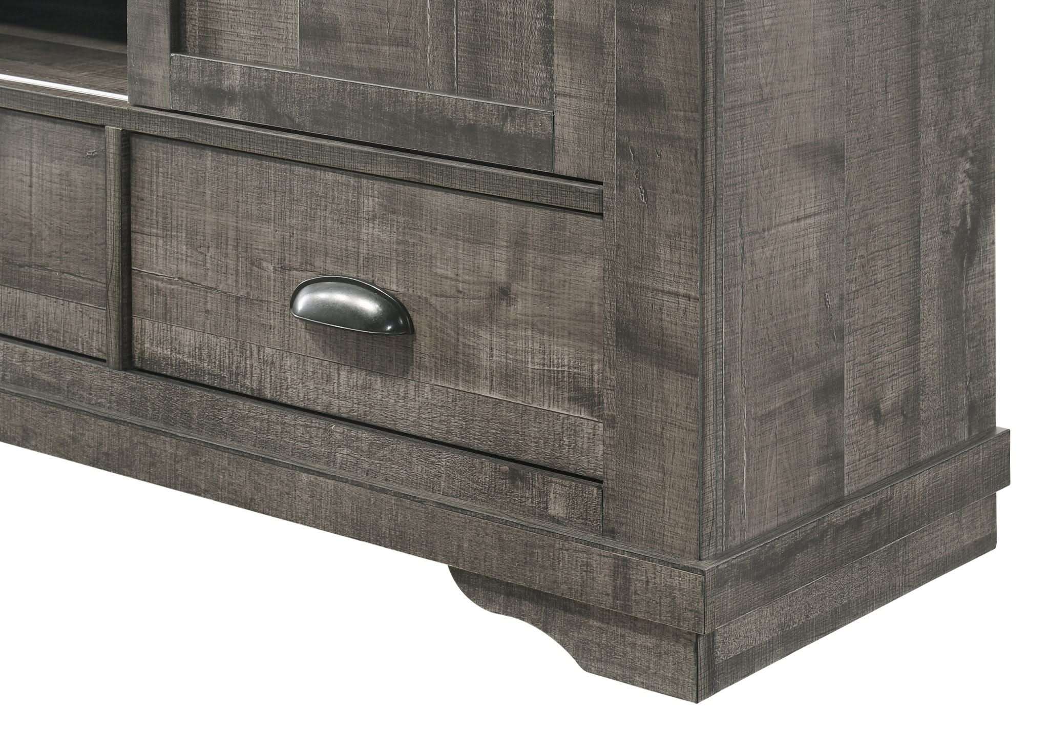 Coralee - TV Stand - Dark Gray