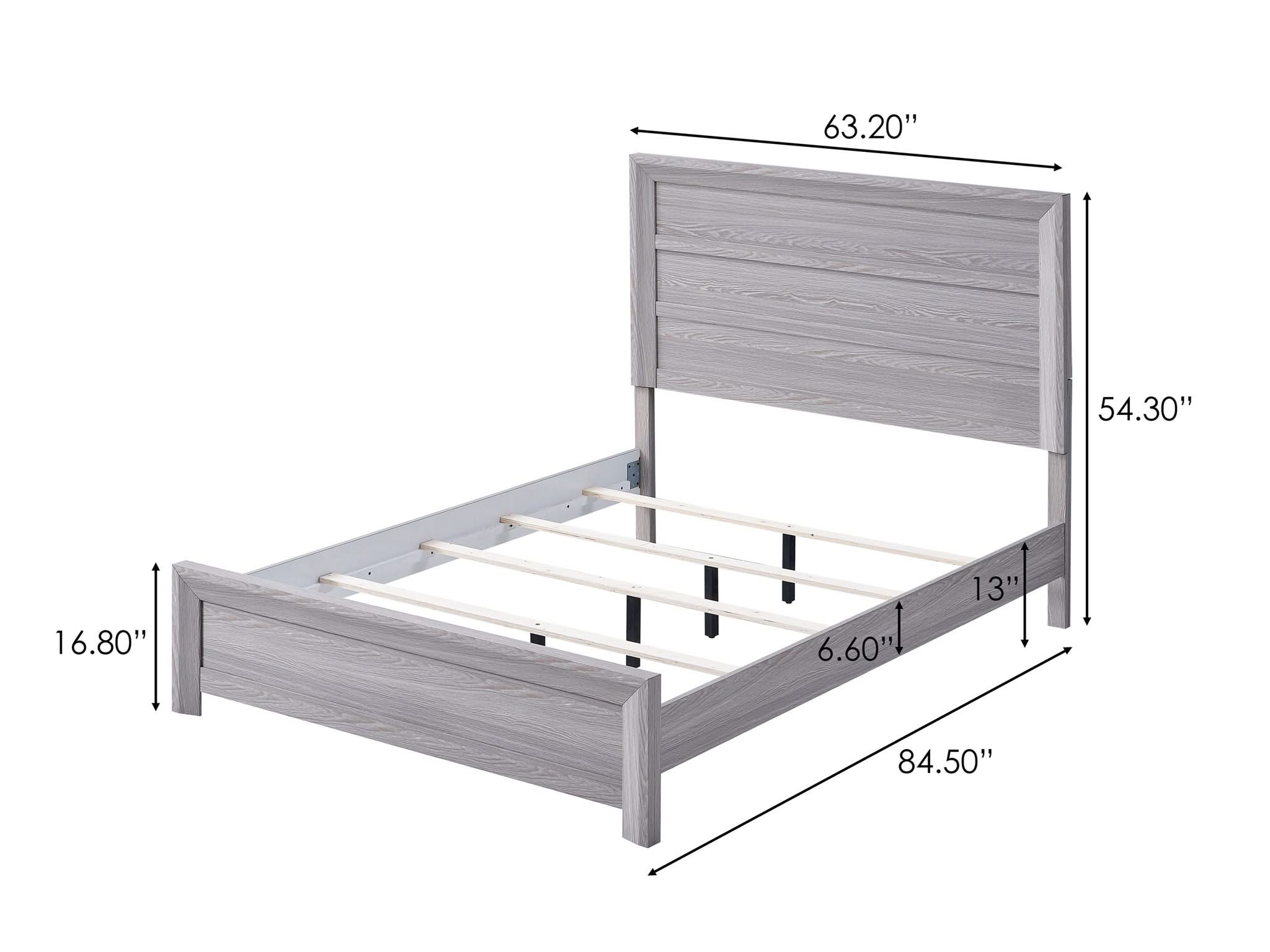 Adelaide - King Bed - Drift Wood