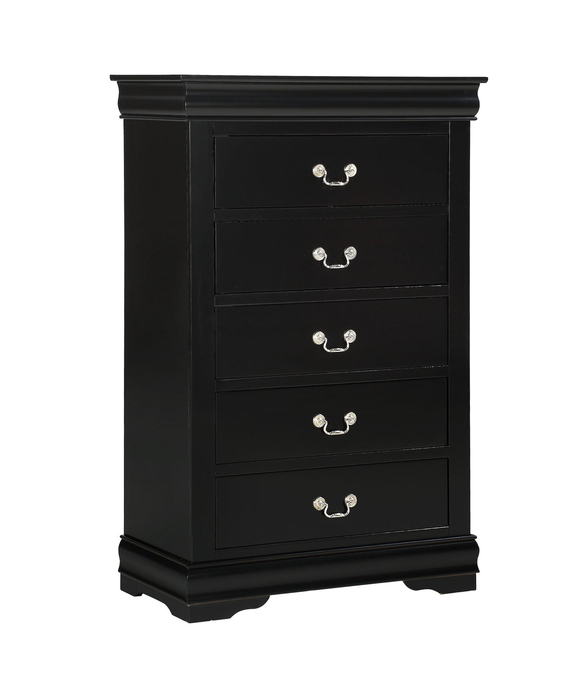 Louis Philip - King 5 Piece Bedroom Set - Black