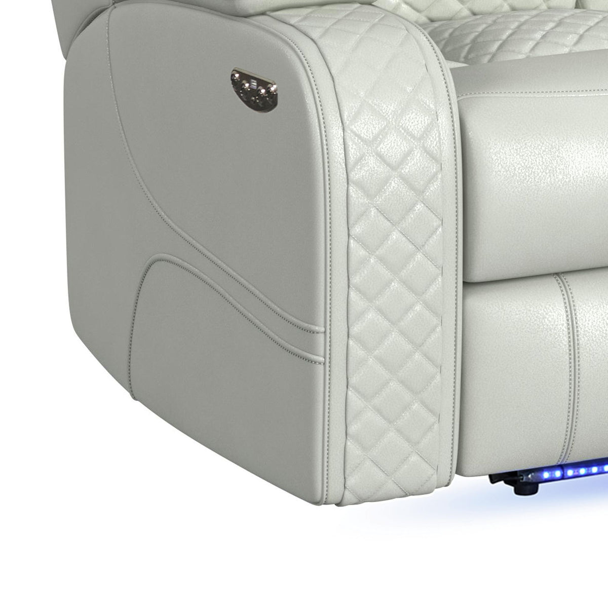 Carlo - Power Motion Loveseat With Power Headrest, Console And LED