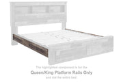 Derekson - Queen/King Platform Rails - Multi Gray