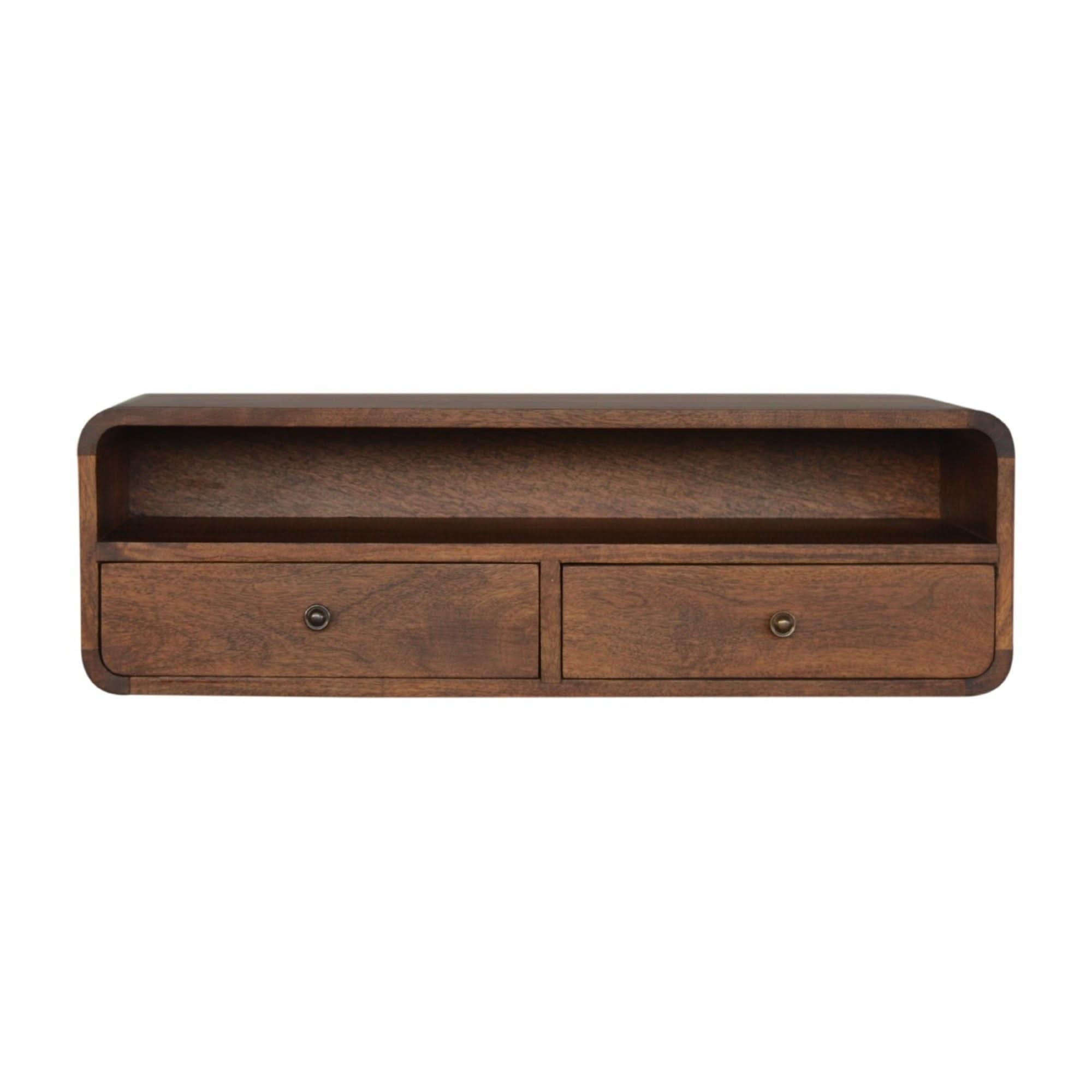 Floating Open Console - Chestnut - | Free Shipping | Exclusive Furniture